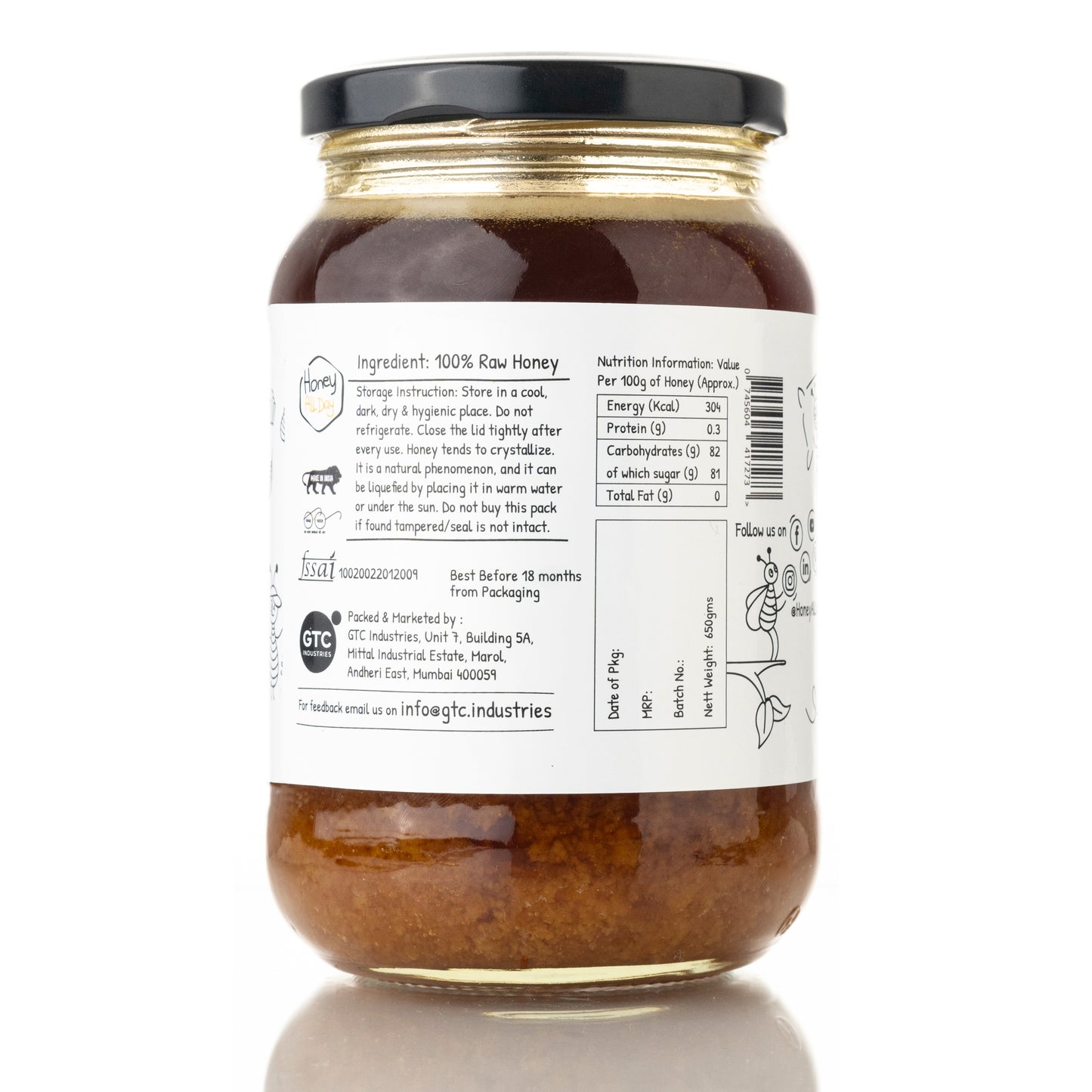 Kashmir Multiflora Raw Honey | Pure Honey - NMR Tested