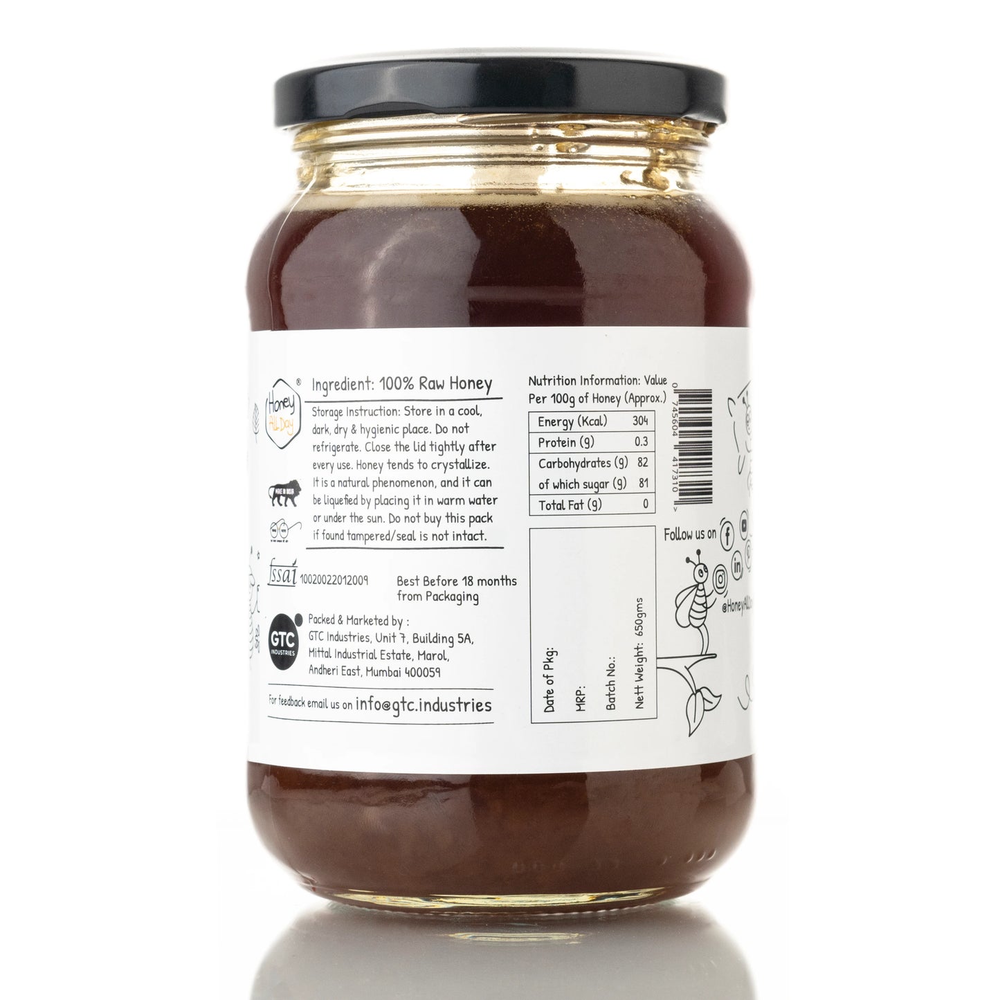 Forest Gold Raw Honey | Pure Honey - NMR Tested