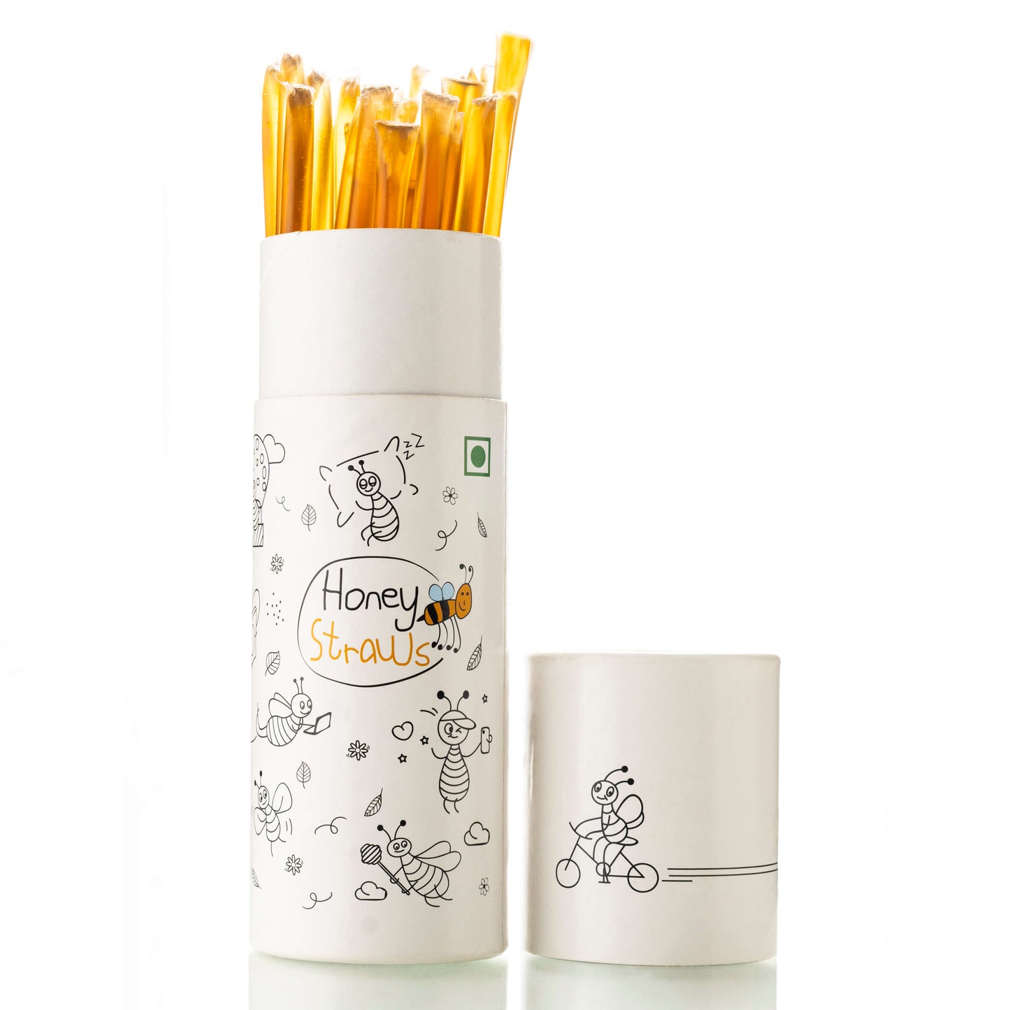 1 Straw Tube + 2 Honey Jars (150 gm each)