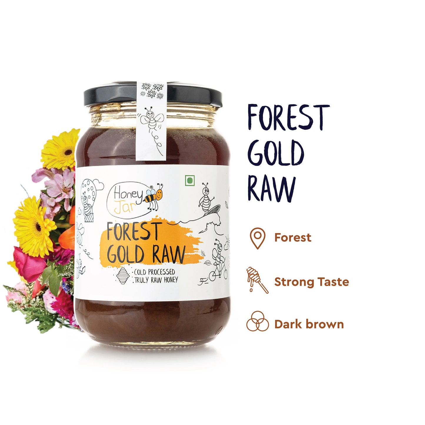 2 Pouches + 1 Honey Jar | Raw Honey | Pure Honey