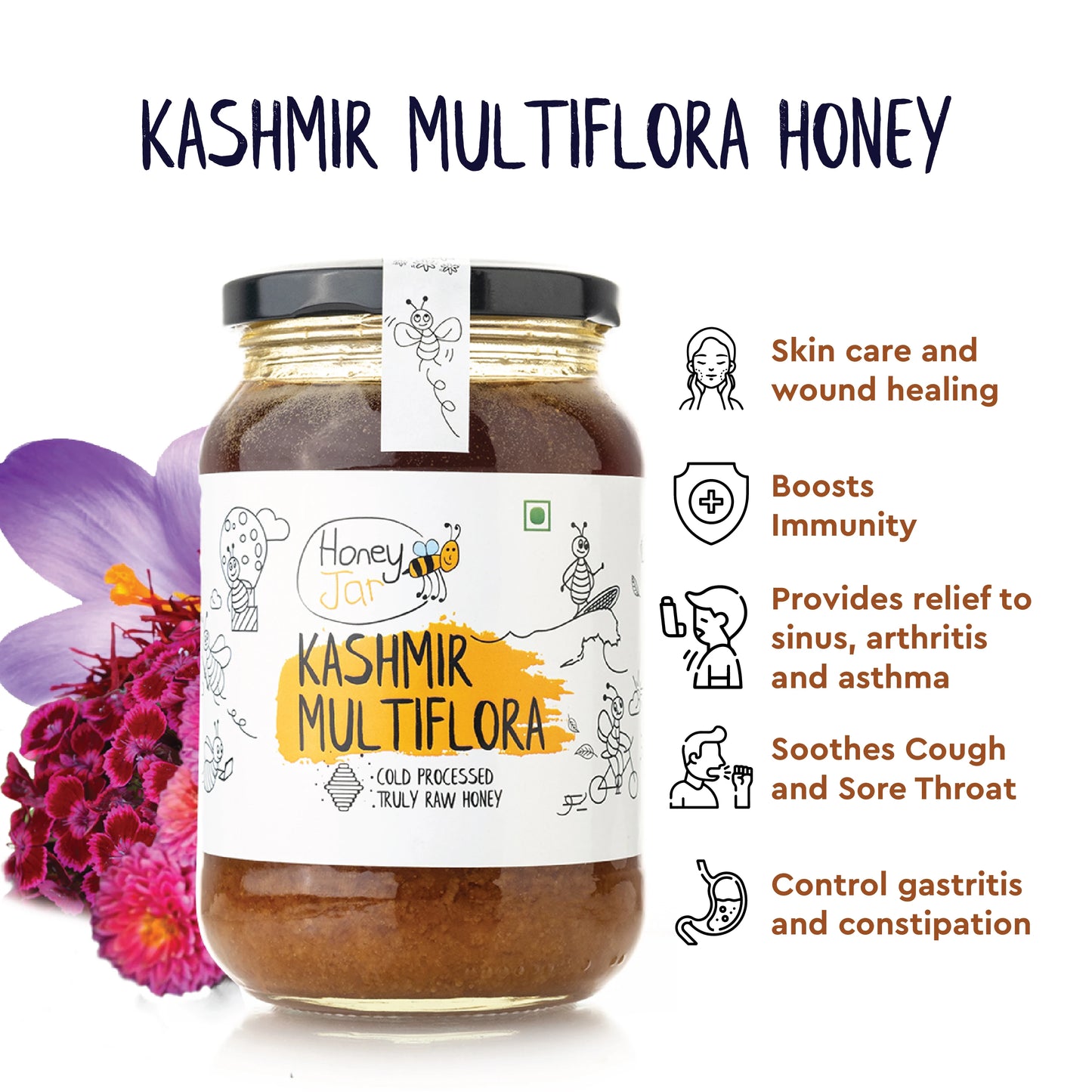 2 Pouches + 1 Honey Jar | Raw Honey | Pure Honey