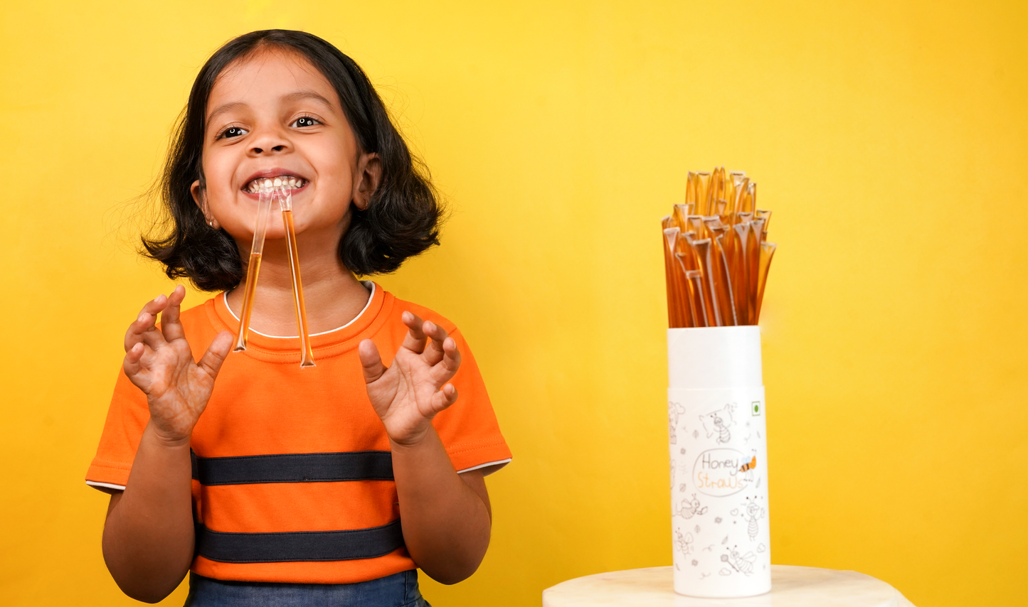 1 Straw Tube + 2 Honey Jars (150 gm each)