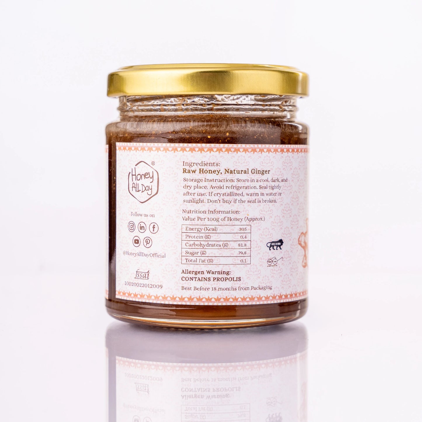 Ginger Honey | Cold Processed Honey
