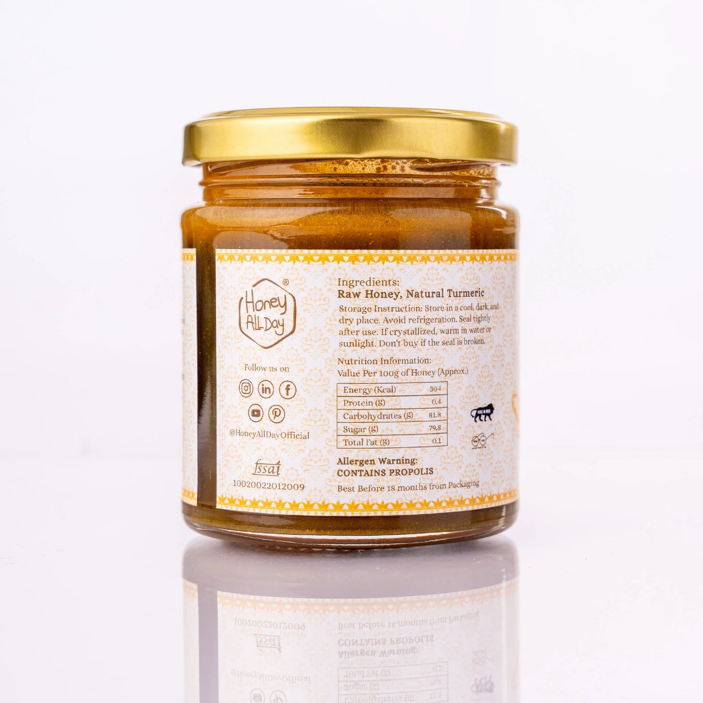 Turmeric Honey | Cold Processed Honey