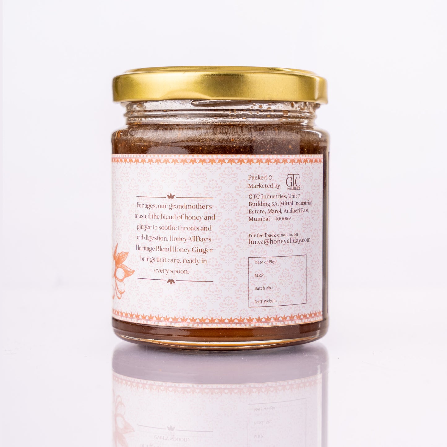 Ginger Honey | Cold Processed Honey