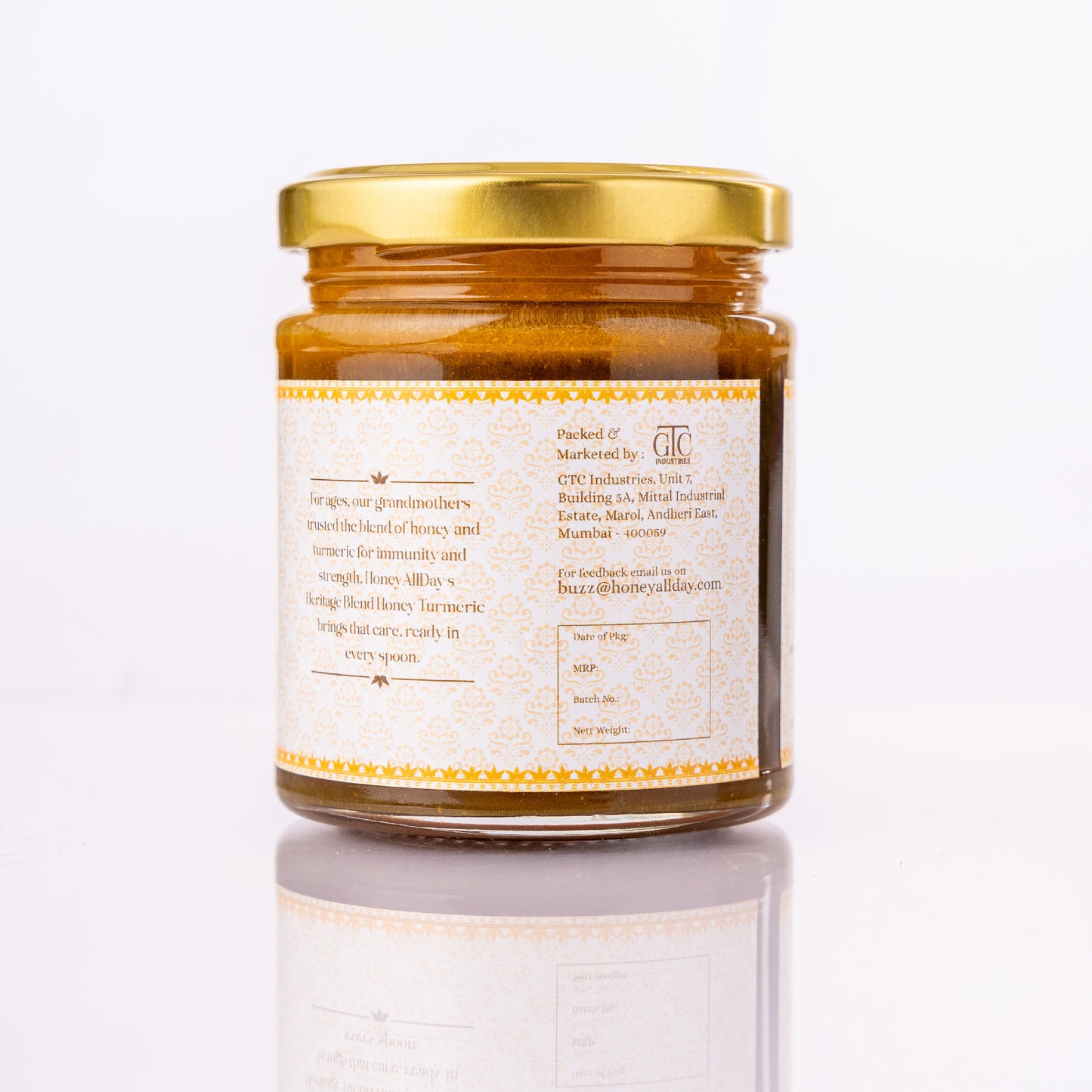 Turmeric Honey | Cold Processed Honey
