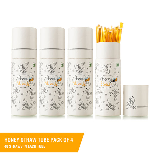 Raw Honey Straws - Pack of 4