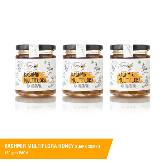 Kashmir Multiflora Honey - 3 Jars Combo (150g each)