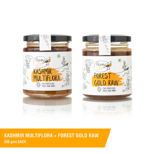 Kashmir Multiflora + Forest Gold Raw 200 gms each