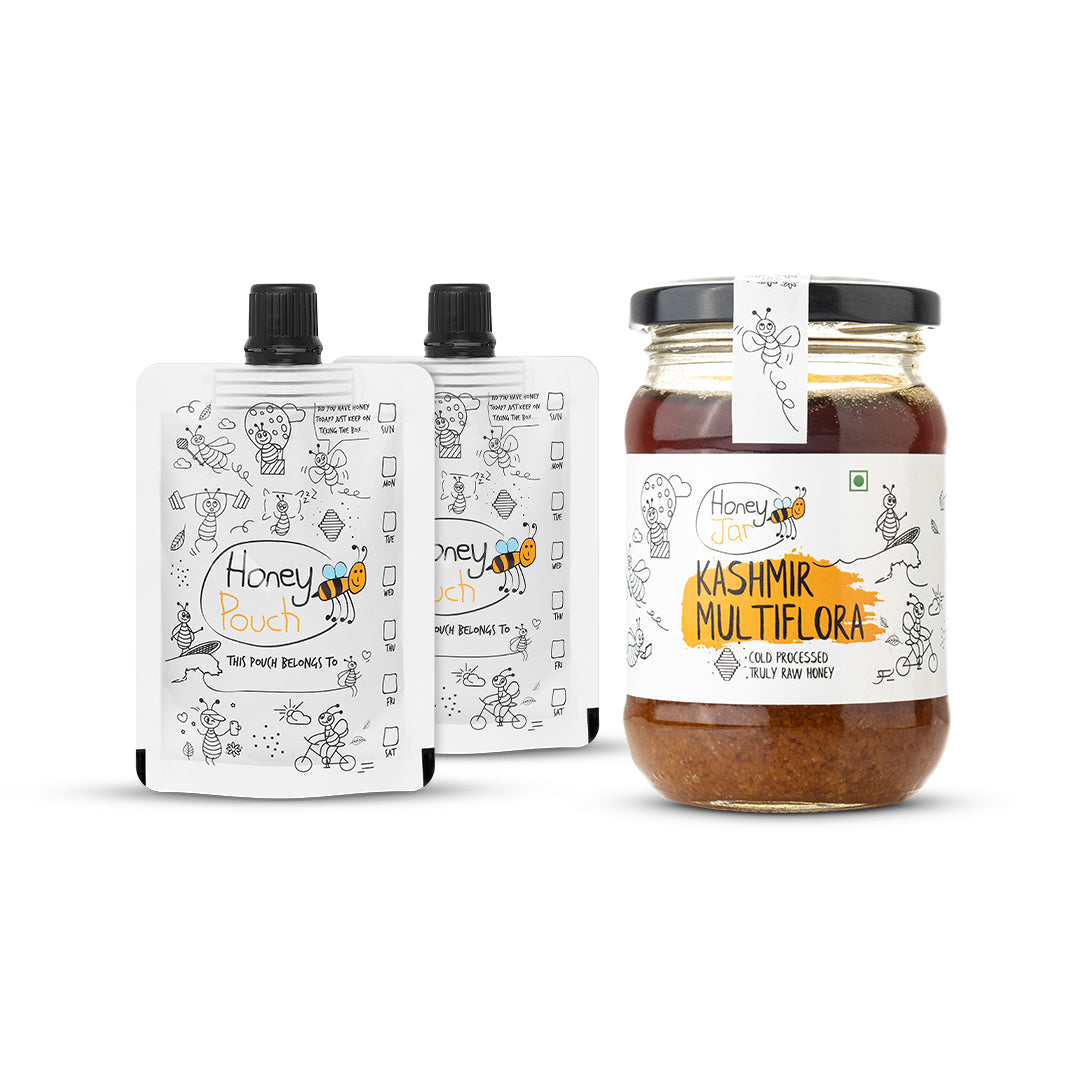 2 Pouches + 1 Honey Jar | Raw Honey | Pure Honey