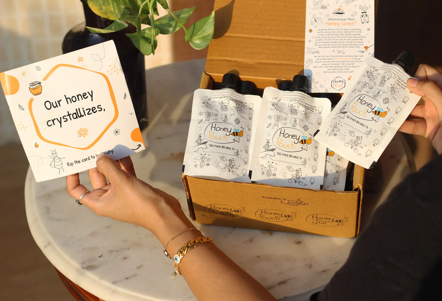 2 Pouches + 1 Honey Jar | Raw Honey | Pure Honey