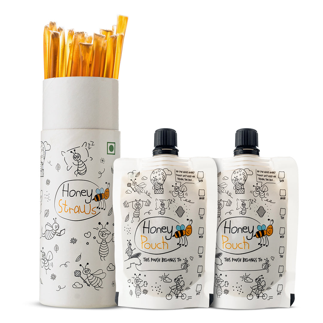 honey Pouch , honey straws honey all day 