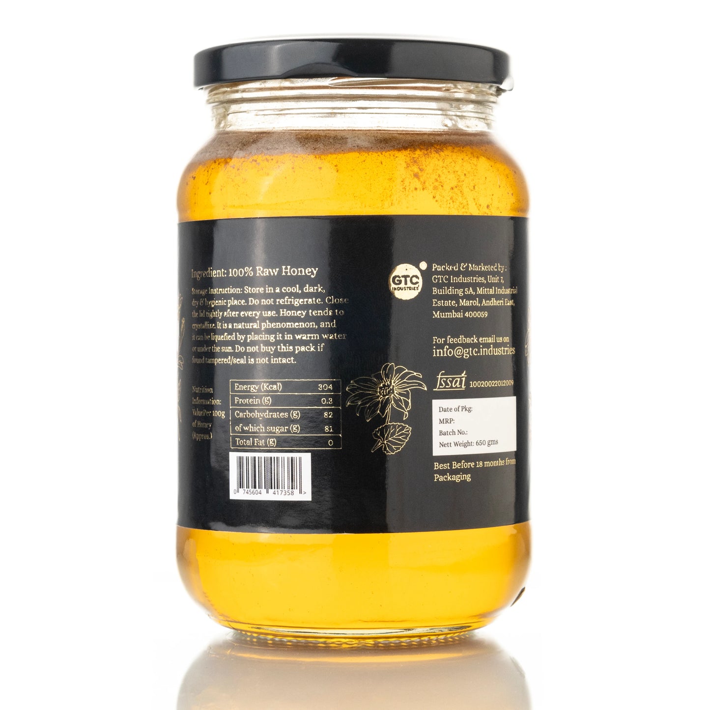 Raw Kashmir White Acacia Honey