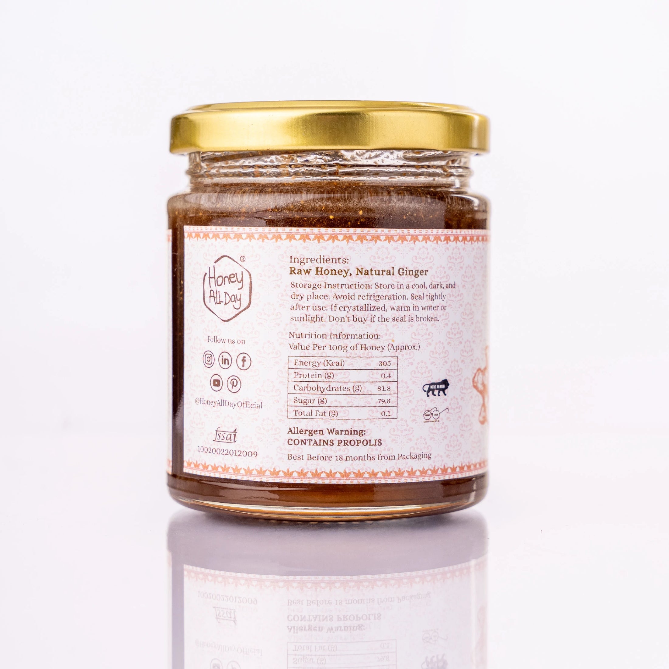 Ginger Honey | Cold Processed Honey