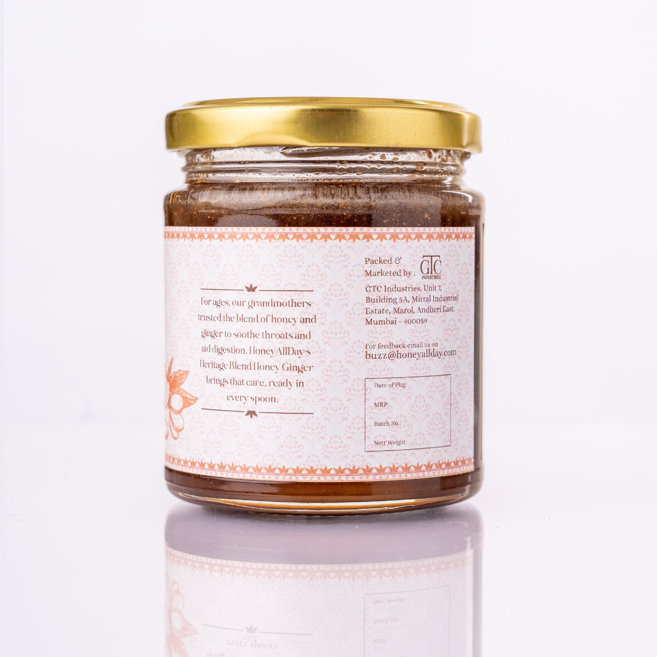 Ginger Honey | Cold Processed Honey