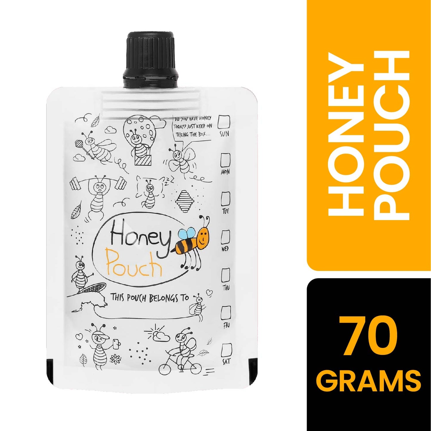 Raw Honey Pouch | Raw Honey Sachet - NMR Tested