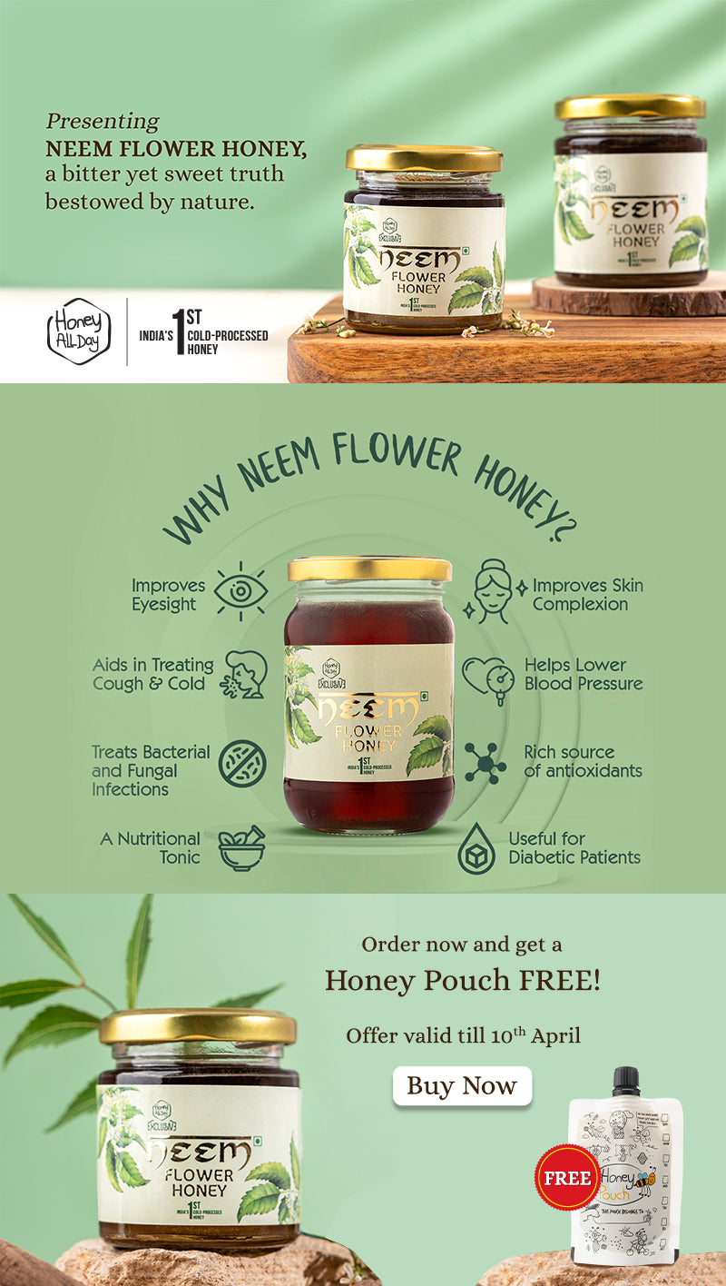 Exclusive Combo Litchi + Neem Honey 150grams Each